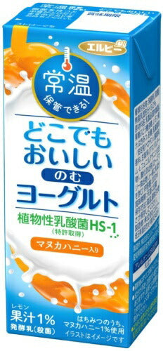 エルビー どこでもおいしい のむヨーグルト 200ml 紙パック 24本入