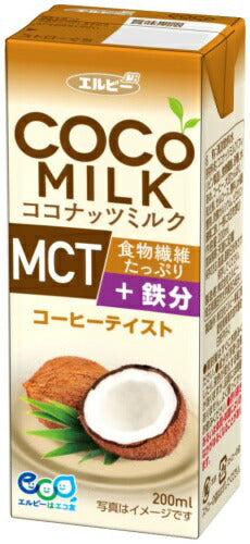 エルビー COCOMILK コーヒーテイスト 200ml 紙パック 24本入