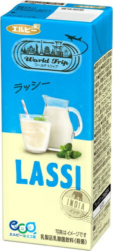エルビー ワールドトリップ ラッシー 200ml 紙パック 48本 (24本入×2 まとめ買い) 乳酸菌飲料 WorldTrip LASSI
