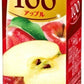 エルビー フルーツセレクション アップル100 200ml 紙パック 72本 (24本入×3 まとめ買い) りんごジュース リンゴ