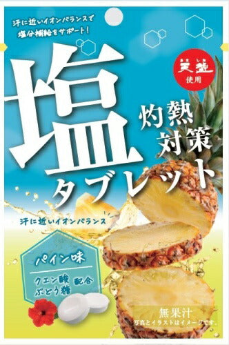 赤穂化成 灼熱対策 塩タブレット パイン味  40袋 (8袋入×5 まとめ買い) 熱中症対策 塩分補給 イオン補給 スポーツ