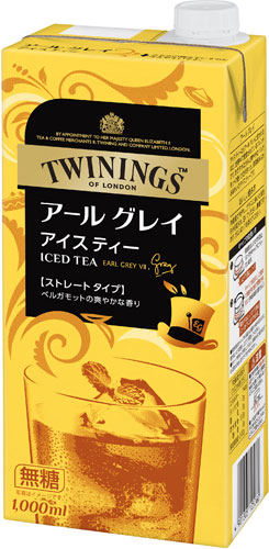 トワイニング リキッドティー アールグレイ無糖 1L 紙パック 12本 (6本入×2 まとめ買い) 〔紅茶〕