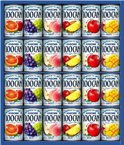 カゴメ 100CAN ギフトセット FB-30G 160g 缶 24本セット 100%ジュース 贈答用 100％フルーツジュース