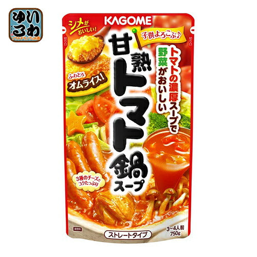 カゴメ 甘熟トマト鍋スープ 750g 12個入 〔トマト鍋 鍋用スープ 3?4人前〕