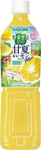 カゴメ 野菜生活100 甘夏&レモンミックス 720ml ペットボトル 15本入 野菜ジュース 砂糖不使用