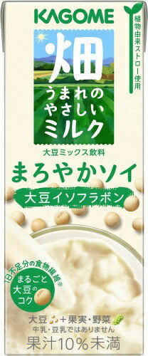 カゴメ 畑うまれのやさしいミルク まろやかソイ 200ml 紙パック 72本 (24本入×3 まとめ買い) ミックス飲料