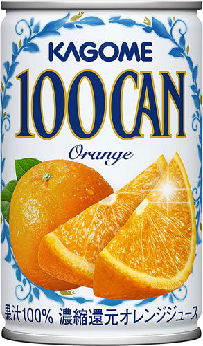 カゴメ 100CAN オレンジ 160g 缶 30本入 オレンジジュース オレンジ果汁100%