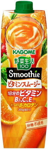 カゴメ 野菜生活100 スムージー ビタミンスムージー 1000g 紙パック 6本入 野菜ジュース ビタミン Smoothie