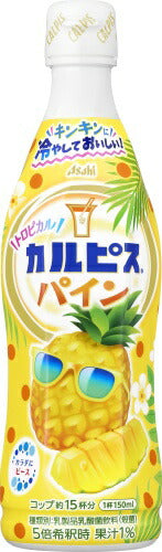アサヒ カルピス トロピカルパイン 5倍希釈用 470ml プラスチックボトル 12本入 乳酸菌 乳酸飲料 希釈 季節限定