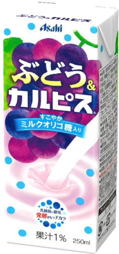 エルビー ぶどう&カルピス 250ml 紙パック 48本 (24本入×2 まとめ買い)