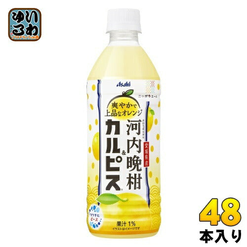アサヒ 愛媛県産河内晩柑&カルピス 500ml ペットボトル 48本 (24本入×2 まとめ買い)
