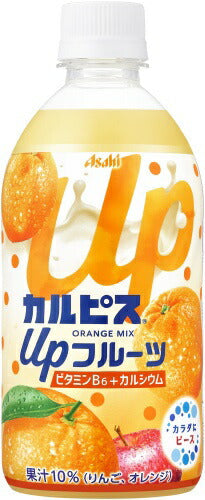 アサヒ カルピス Upフルーツ オレンジミックス 470ml ペットボトル 48本 (24本入×2 まとめ買い) 乳飲料 CALPIS mix カルシウム 冷凍可能
