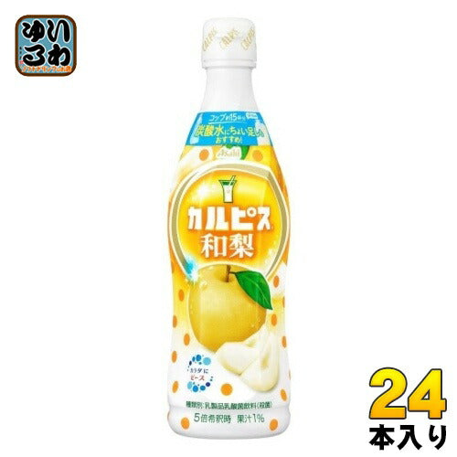 アサヒ カルピス 和梨 5倍希釈用 470ml プラスチックボトル 24本 (12本入×2 まとめ買い) 乳酸菌飲料 乳酸菌 乳性飲料 希釈