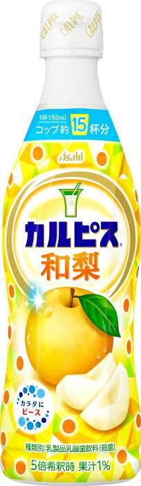 アサヒ カルピス 和梨 5倍希釈用 470ml プラスチックボトル 12本入 乳酸菌飲料 乳酸菌 乳性飲料 希釈