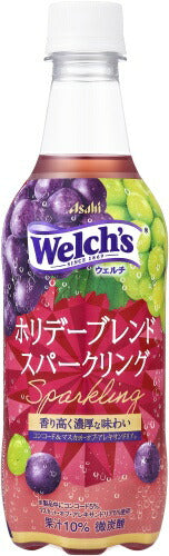 アサヒ Welch's ウェルチ ホリデーブレンド スパークリング 450ml ペットボトル 48本 (24本入×2 まとめ買い) 炭酸飲料 微炭酸