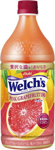 アサヒ Welch's ウェルチ ピンクグレープフルーツ100 800g ペットボトル 16本 (8本入×2 まとめ買い) 果汁飲料 果汁100% グレープフルーツジュース