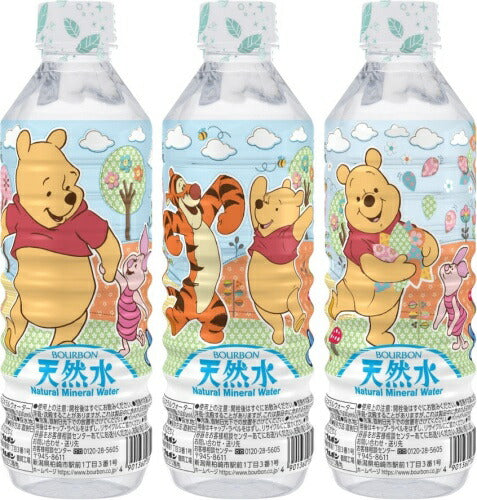 ブルボン くまのプーさん 天然水 500ml ペットボトル 24本入 ミネラルウォーター ナチュラル 水 軟水 プーさん ディズニー