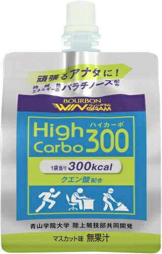 ブルボン ウィングラム ハイカーボ300 180g パウチ 24個入 熱中症対策 水分補給 ゼリー飲料