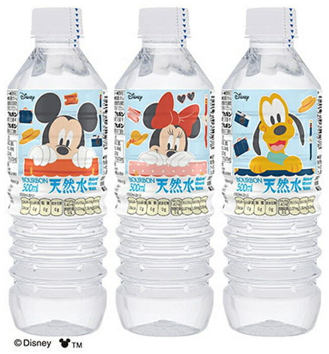 ブルボン ディズニー天然水 500ml ペットボトル 24本入 ミネラルウォーター 水 軟水