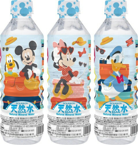 ブルボン ディズニー天然水 500ml ペットボトル 24本入 ミネラルウォーター 水 軟水