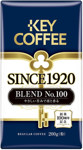 キーコーヒー SINCE1920 BLEND No.100 粉タイプ 200ｇ 24個入 〔コーヒー〕