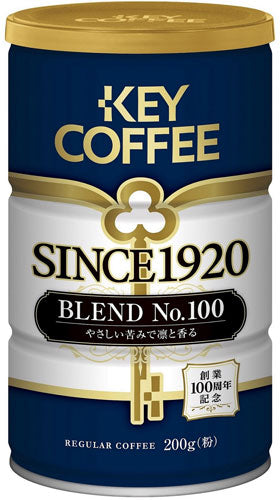 キーコーヒー SINCE1920 BLEND No.100 粉タイプ 缶 200g 24個 (12個入×2 まとめ買い) 〔コーヒー〕