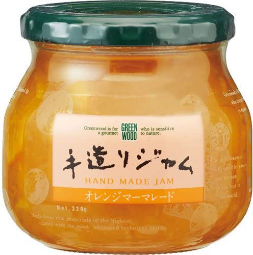 GREEN WOOD 手造りジャム オレンジマーマレード 320g 瓶 6個入
