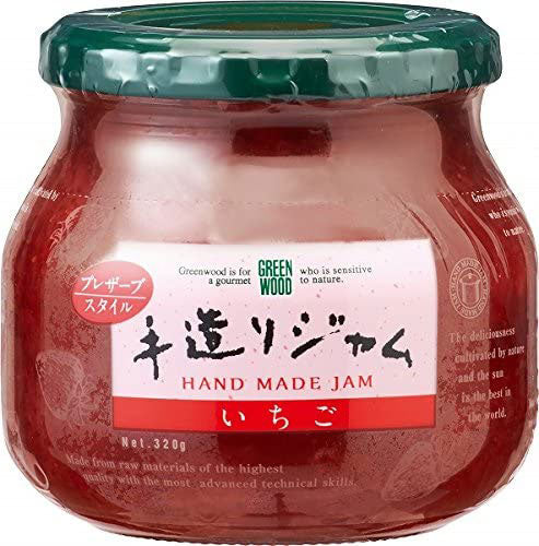 GREEN WOOD 手造りジャム いちご 320g 瓶 6個入