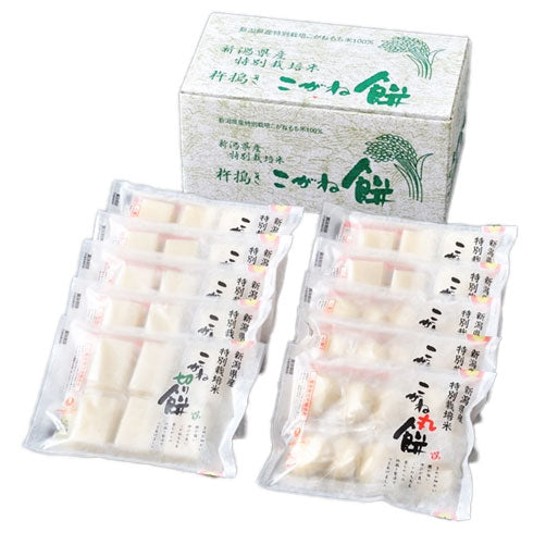 うさぎもち 特別栽培 杵搗きこがね餅 切餅（300g×7袋）・丸餅（300g×3袋） T-D 3000g ギフトセット 1個 〔うさぎもち モチ 餅 特別栽培米 こがねもち　丸餅 切餅 ギフト〕