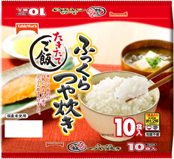 テーブルマーク たきたてご飯 ふっくらつや炊き 10食 4袋入×2 まとめ買い 〔ごはん　インスタント レトルトご飯　炊きたてご飯　たきたてご飯　炊きたてごはん　たきたてごはん　国産米使用　冷蔵不要〕