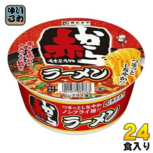 寿がきや食品 カップ赤からラーメン 24食 (12食入×2 まとめ買い)