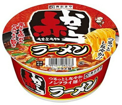 寿がきや食品 カップ赤からラーメン 24食 (12食入×2 まとめ買い)