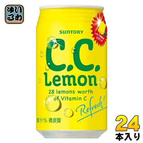 サントリー C.C.レモン 350ml 缶 24本入 炭酸飲料 CCレモン 〔炭酸飲料〕