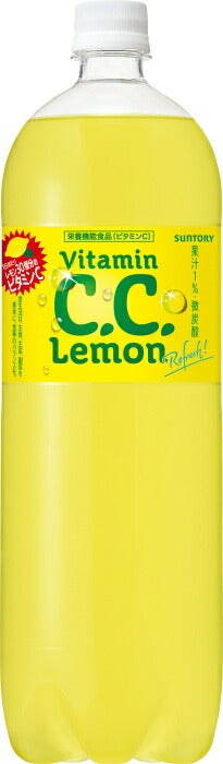 サントリー C.C.レモン 1.5L ペットボトル 16本 (8本入×2 まとめ買い) 炭酸飲料 CCレモン 微炭酸