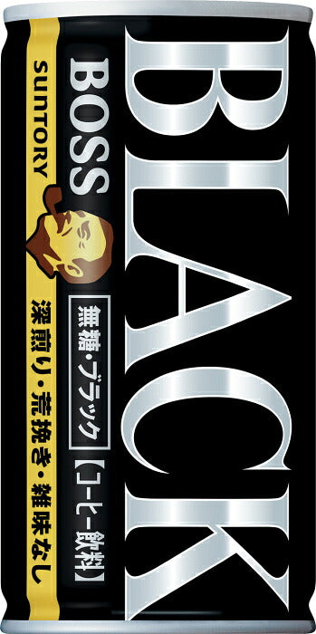 サントリー BOSS ボス 無糖ブラック ポケモンデザイン 第二弾 185g 缶 30本入 缶コーヒー 珈琲 コーヒー飲料 無糖コーヒー