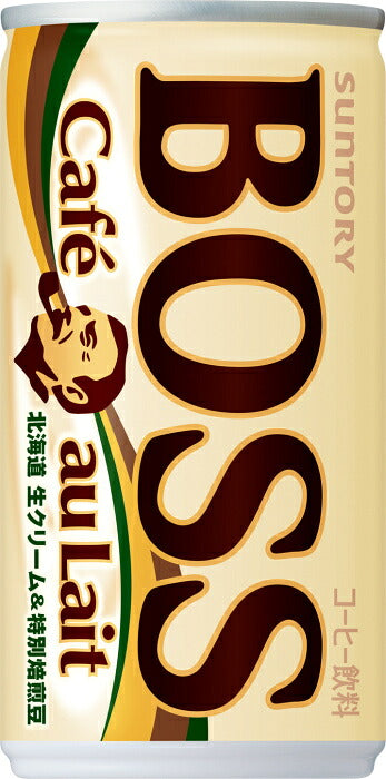 サントリー BOSS ボス カフェオレ ポケモンデザイン 第二弾 185g 缶 60本 (30本入×2 まとめ買い) 缶コーヒー 珈琲 コーヒー飲料