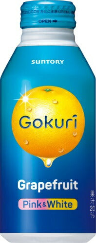 サントリー Gokuri Grapefruit グレープフルーツ 400g ボトル缶 24本入 ゴクリ 果汁飲料 果実飲料