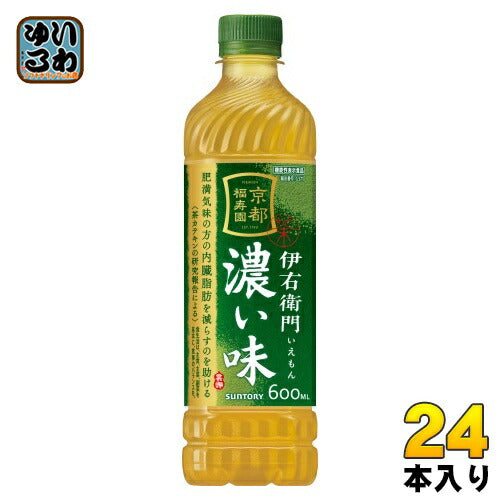 サントリー 緑茶 伊右衛門 濃い味 600ml ペットボトル 24本入 茶飲料 カテキン 機能性表示食品 福寿園