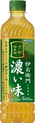 サントリー 緑茶 伊右衛門 濃い味 600ml ペットボトル 24本入 茶飲料 カテキン 機能性表示食品 福寿園