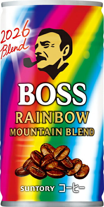 サントリー BOSS ボス レインボーマウンテンブレンド 185g 缶 90本 (30本入×3 まとめ買い) 缶コーヒー ポケモンデザイン 珈琲 コーヒー飲料