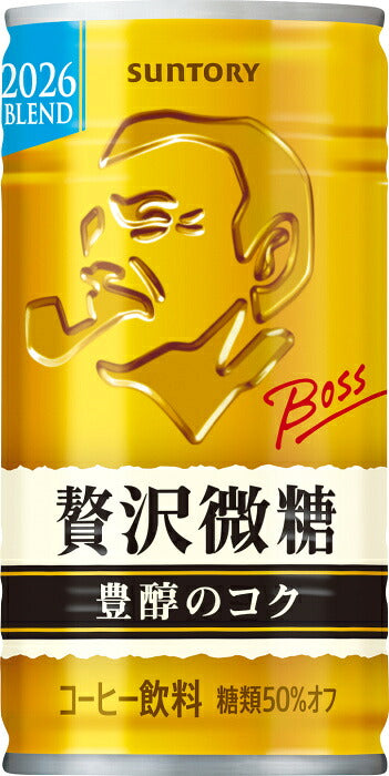 サントリー BOSS ボス 贅沢微糖 185g 缶 60本 (30本入×2 まとめ買い) 缶コーヒー ポケモンデザイン 珈琲 コーヒー飲料