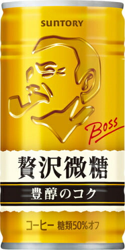 サントリー BOSS ボス 贅沢微糖 185g 缶 30本入 缶コーヒー 珈琲
