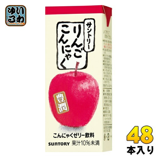 雪印メグミルク サントリー りんごこんにゃく 250ml 紙パック 48本 (24本入×2 まとめ買い)
