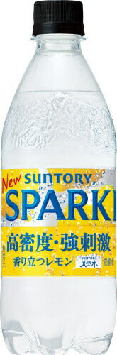 サントリー 天然水 スパークリング レモン 500ml ペットボトル 24本入 強炭酸水 炭酸水 無果汁 無糖