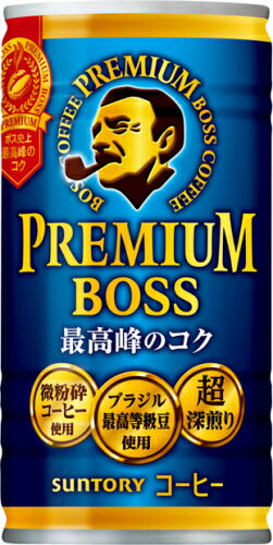 サントリー BOSS ボス プレミアムボス 185g 缶 90本 (30本入×3 まとめ買い) 缶コーヒー 珈琲 コーヒー飲料