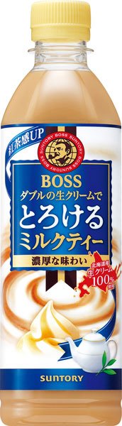 サントリー BOSS ボス とろけるミルクティー 500ml ペットボトル 24本入 〔コーヒー〕