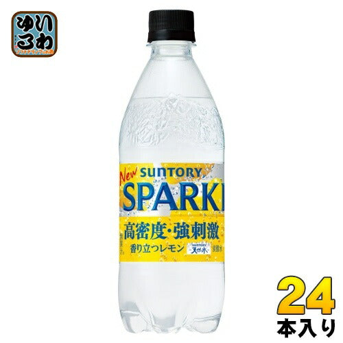 サントリー 天然水 スパークリング レモン VD用 490ml ペットボトル 24本入 炭酸飲料 無糖炭酸 高密度 強刺激