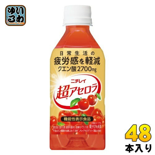 ニチレイ 超アセロラ 350ml ペットボトル 48本 (24本入×2 まとめ買い) サントリー 〔果汁飲料〕