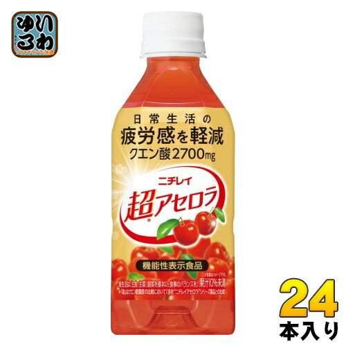 ニチレイ 超アセロラ 350ml ペットボトル 24本入 サントリー 〔果汁飲料〕