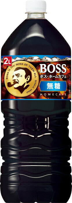 サントリー BOSS ボス ホームカフェ 無糖 2L ペットボトル 12本 (6本入×2 まとめ買い) コーヒー飲料 アイスコーヒー 珈琲 大容量
